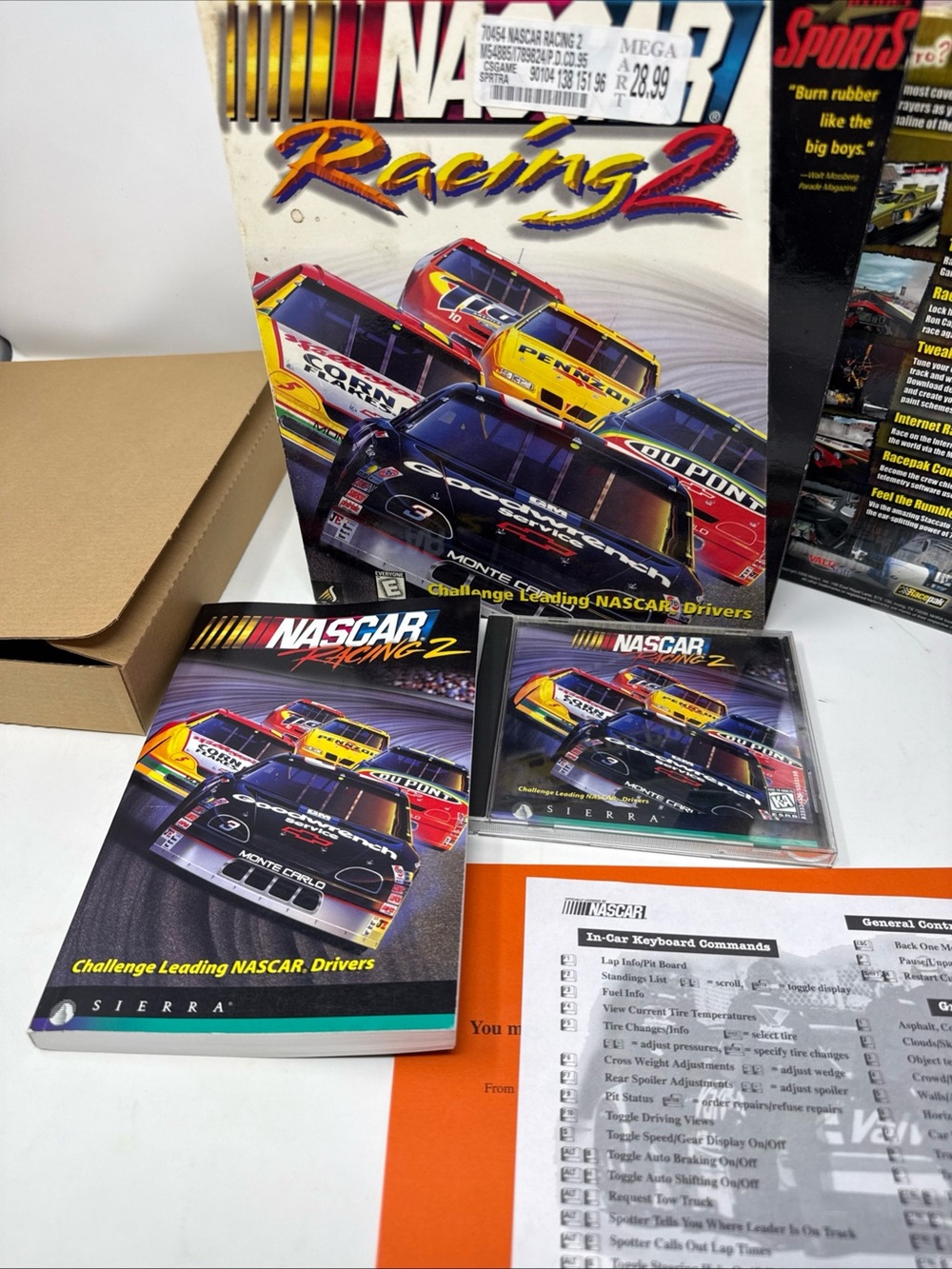 Nascar Racing 1,2 Drag Racing 2 Box Set with Multi-Color Race Car Covers - Picture 4 of 9